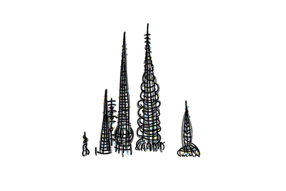 Illustration of Watts Towers