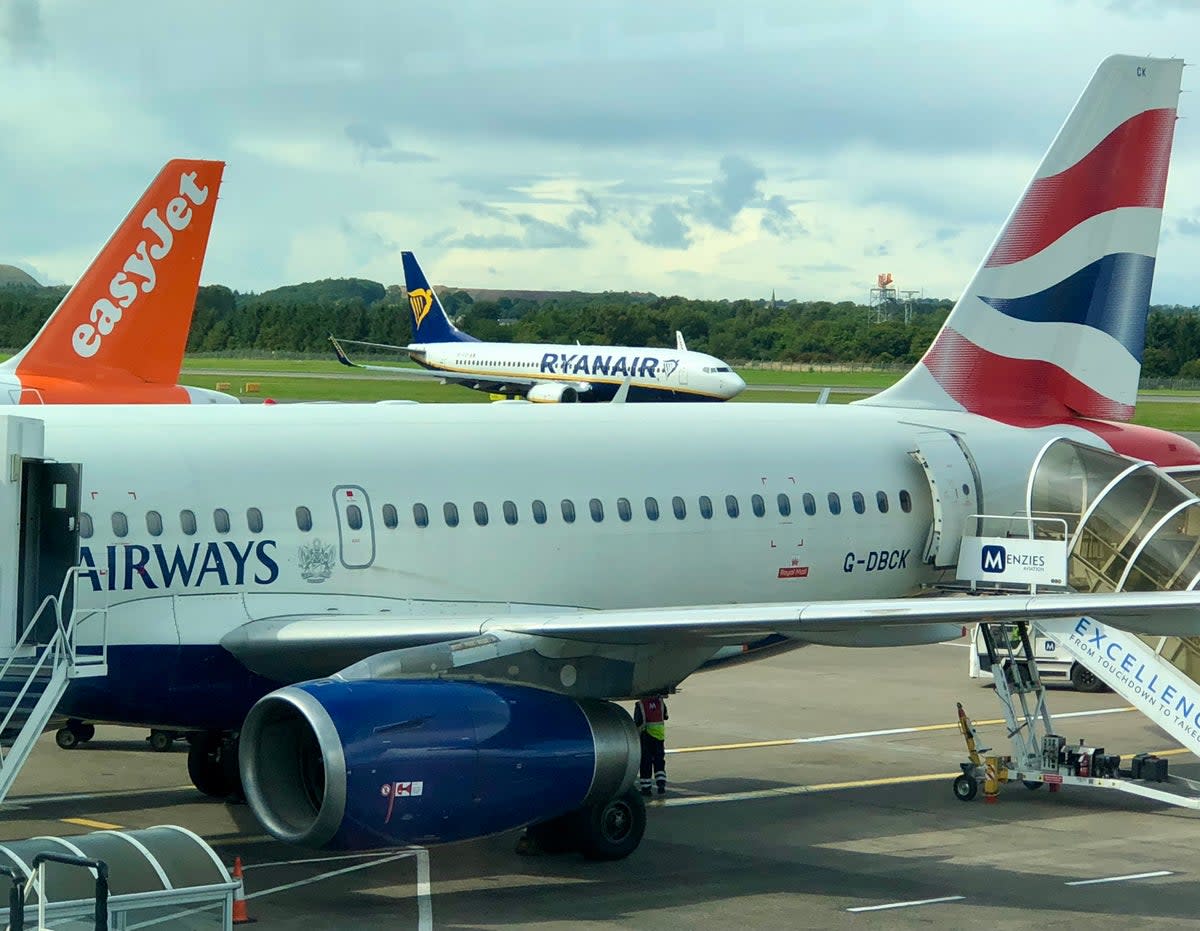 Got to get away? British Airways, easyJet and Ryanair at Edinburgh airport (Simon Calder)