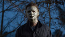 David Gordon Green's 2018 reboot of the <em>Halloween</em> franchise was a monster success, spawning this first segment of a two-part swansong for the character, culminating with <em>Halloween Ends</em> in 2021. Jamie Lee Curtis reprises the role of Laurie Strode again. (Credit: Universal)