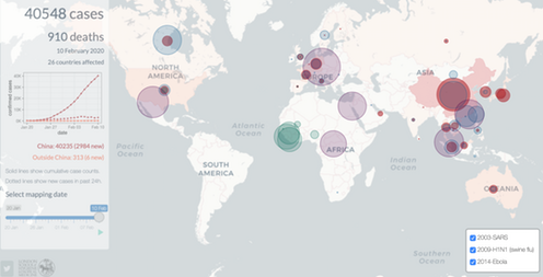 <span class="caption">Coronavirus outbreak mapper. </span>