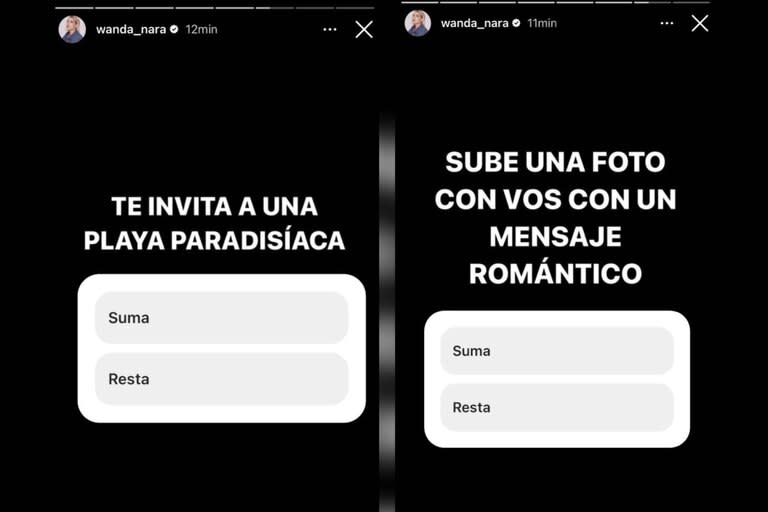 Wanda Nara hizo una encuesta referida a Icardi (Foto: Instagram @wanda_nara)