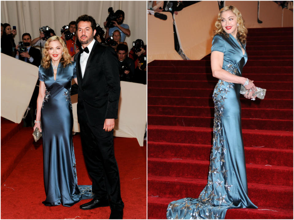 <p>Madonna ha llevado varios diseños de Stella McCartney, pero uno de los más conocidos fue el que se puso en la Met Gala de 2011. (Foto: Gtres). </p>