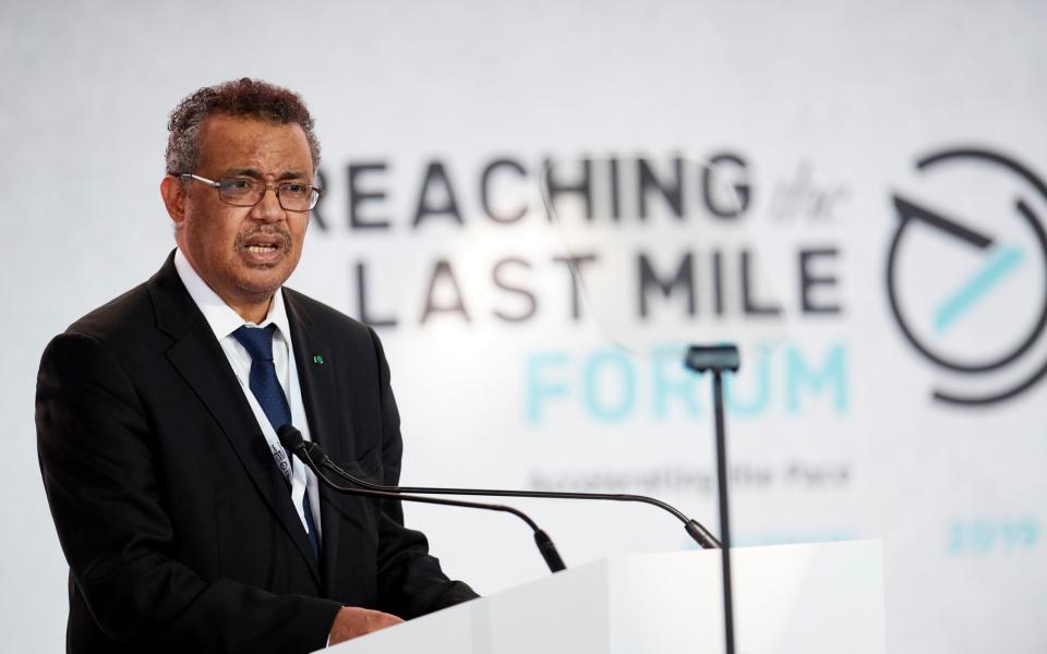 Dr Tedros Ghebreyesus, director general of the WHO, speaks at the Reaching The Last Mile Forum in Abu Dhabi - Reaching The Last Mile Forum