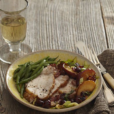 Pork Loin With Apple-Cranberry Chutney