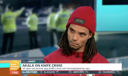 Akala praised for knife crime debate on Good Morning Britain that made Piers Morgan 'sit up and listen'