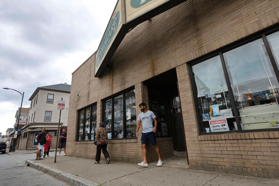 A man is seen exiting County Street Hardware, located at 123 County St. Friday morning. New Bedford police received a Shot Spotter notification regarding multiple shots fired in the area of 123 County St. late Thursday night. There were also multiple 911 calls for shots fired and a male victim in the area of 116 County St.