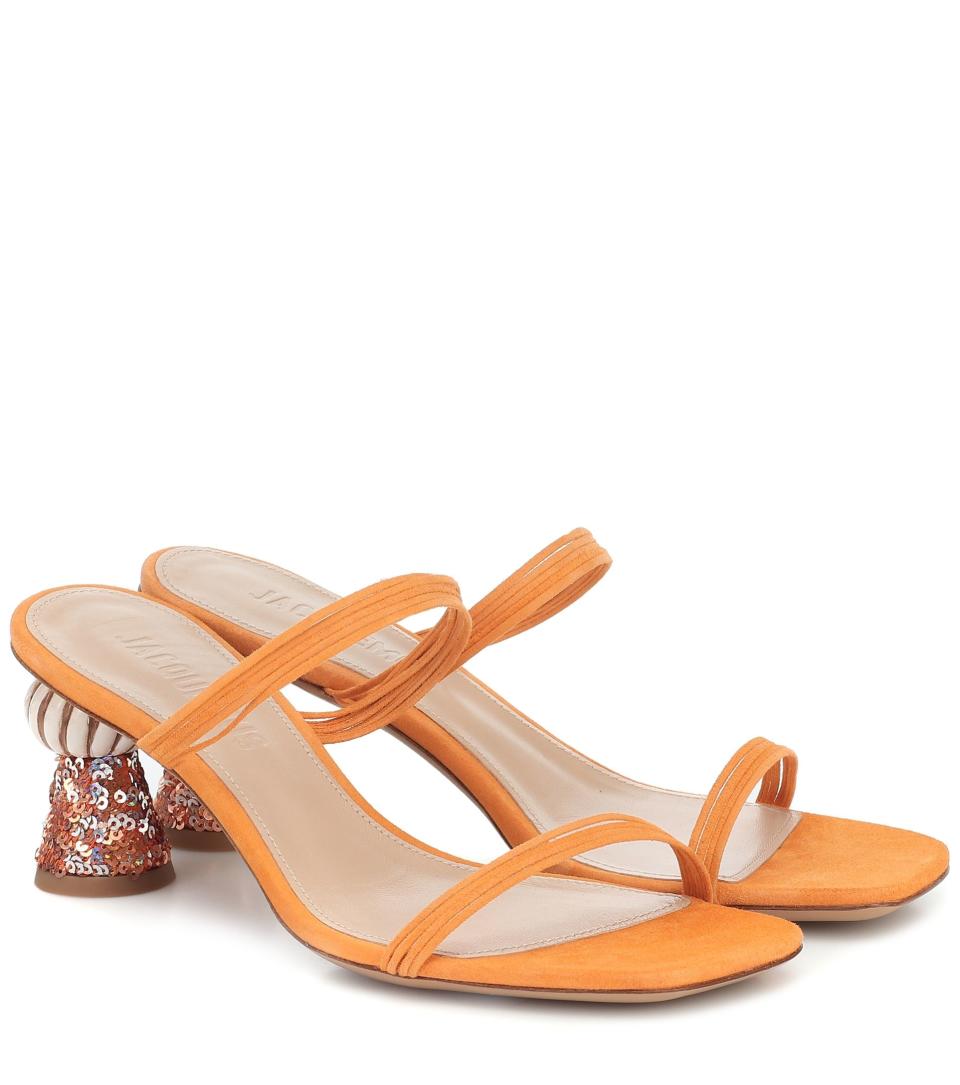 Les Mules Vallena suede sandals