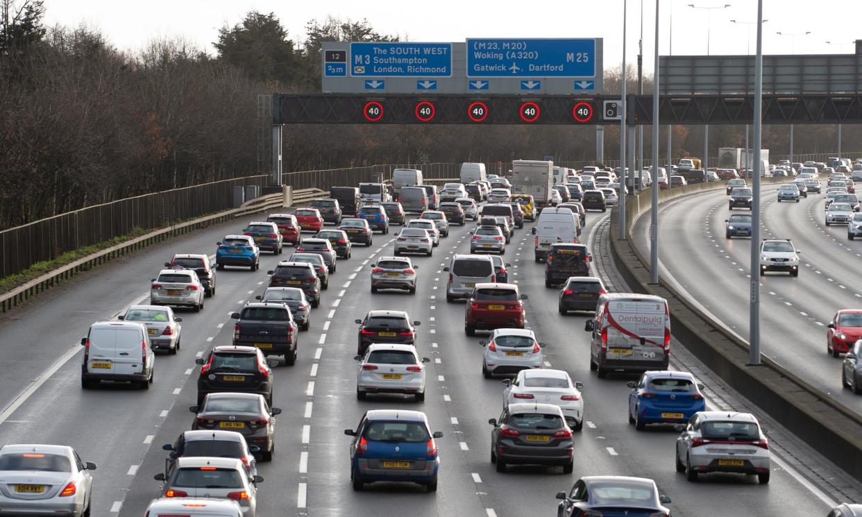 <span>The RAC has said some car journeys could take twice as long as normal.</span><span>Photograph: Maureen McLean/Shutterstock</span>
