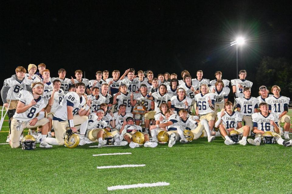 Bald Eagle Area defeated Bellefonte in the 2023 Curtin Bowl game and won their sixth straight game of the season on Friday, Sept. 29, 2023.