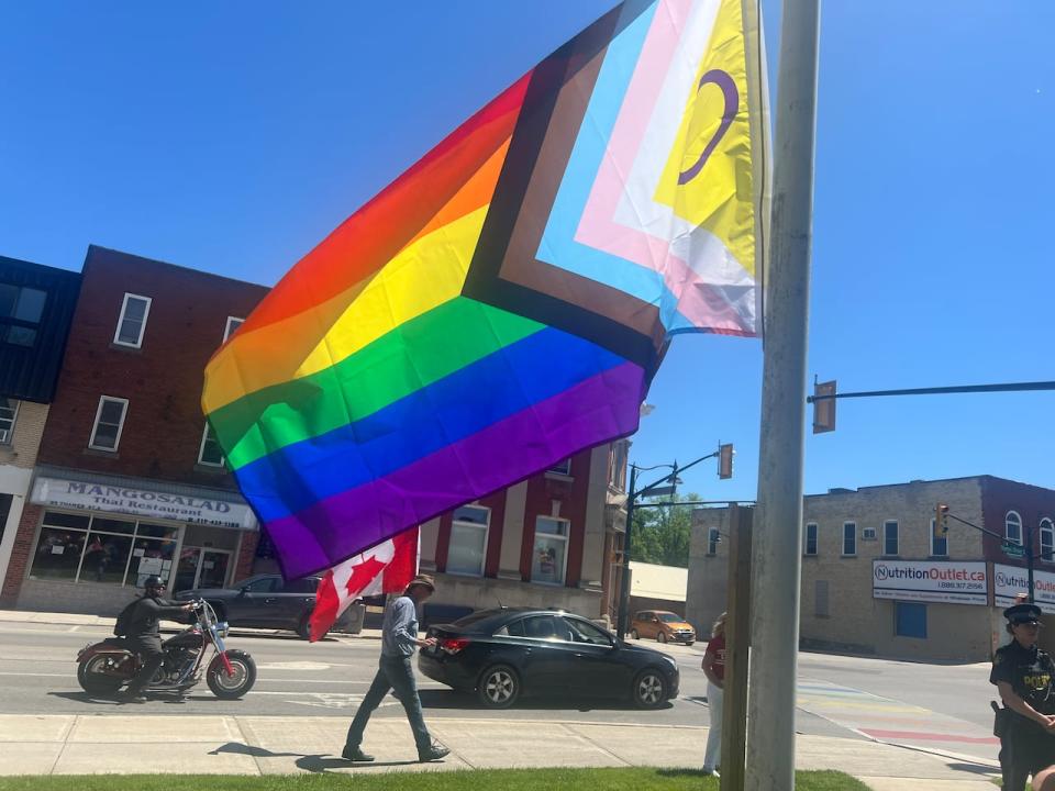 The Pride flag was raised at nine locations in Oxford County on Friday.