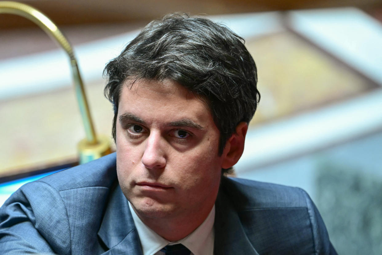 Le Premier ministre Gabriel Attal était le seul à répondre aux questions au gouvernement des députés ce mercredi. (Photo Miguel MEDINA / AFP)