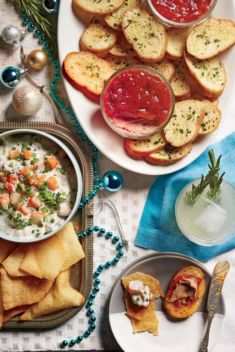 Chicken Liver Mousse Crostini with Pepper Jelly