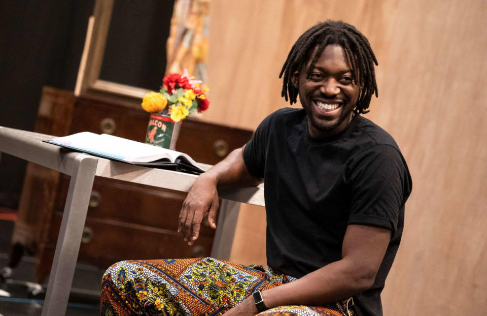 <div class="inline-image__caption"><p>Natey Jones in rehearsal for the world premiere musical The Harder They Come at the Public Theater. </p></div> <div class="inline-image__credit">Joan Marcus</div>