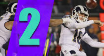 <p>The difference between the top three teams is slight. Even though it’s clear they’re the top three teams, everyone is beatable. We saw that with the Bears beatdown of the Rams on Sunday night. The playoffs might get really crazy this season. (Jared Goff) </p>