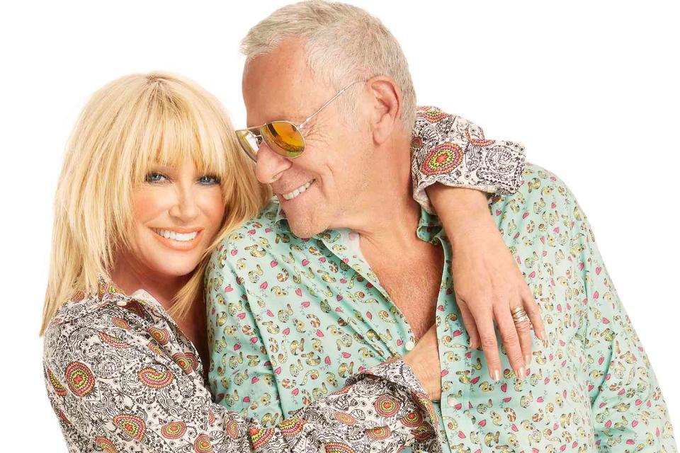 <p>Cindy Gold</p> Suzanne Somers and Alan Hamel. 