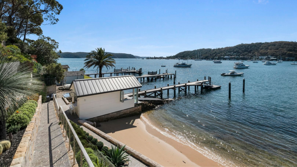 Avalon Beach property beach.