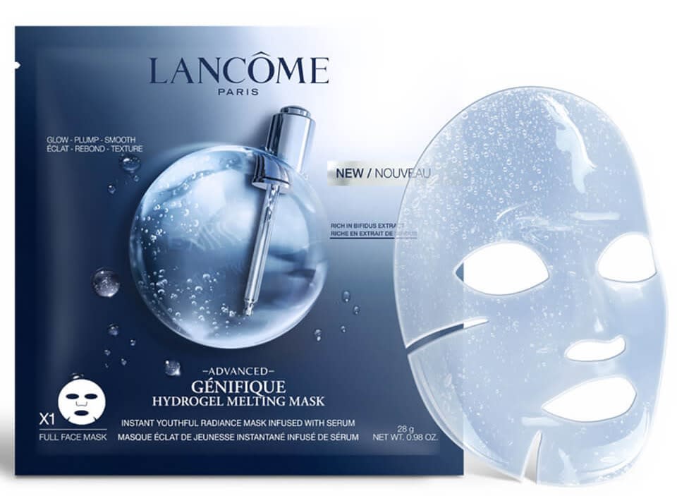 The Lancôme Advanced Genifique Mask and packaging on a white background