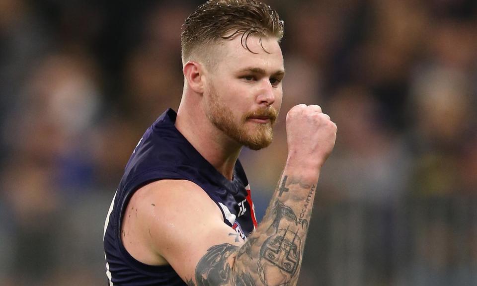 <span>Cam McCarthy was drafted to AFL club GWS Giants then returned to WA to play with Fremantle Dockers before he died aged 29.</span><span>Photograph: Paul Kane/Getty Images</span>