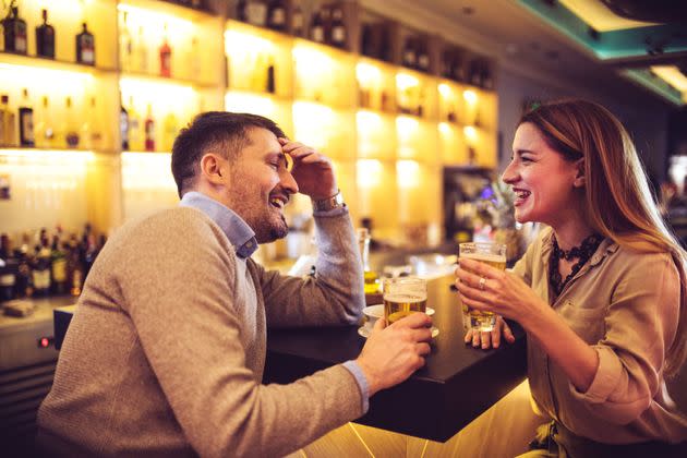 Body language is something your date is going to be picking up on, our experts said. 