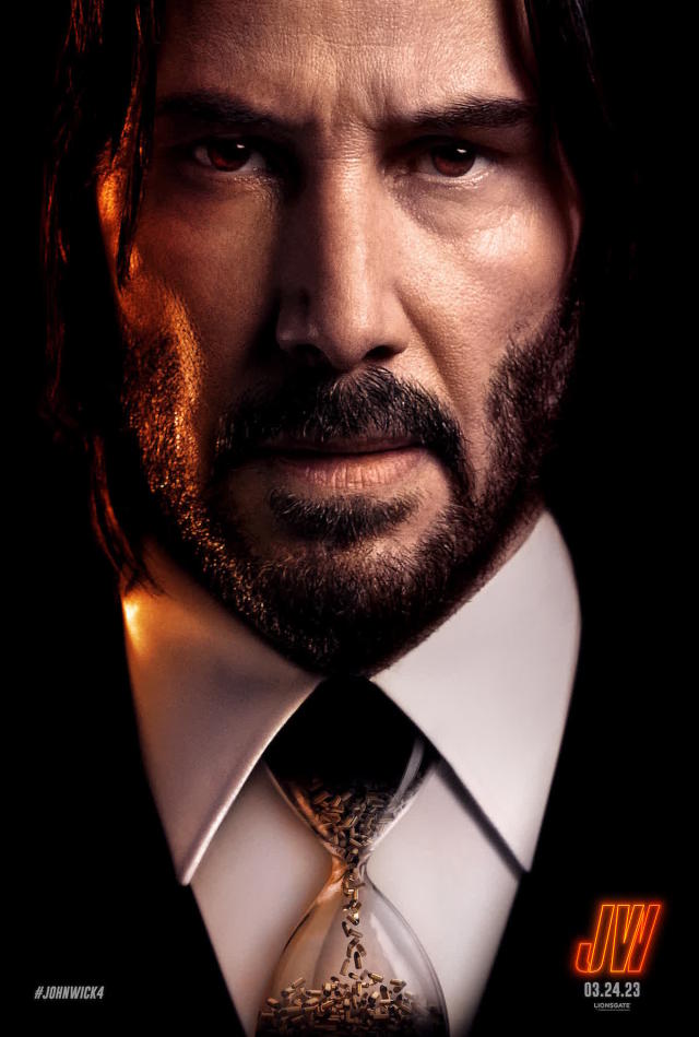 JOHN WICK: CHAPTER 4, US poster, Keanu Reeves, 2023. Illustration by  Mexifunk / © Lionsgate / Courtesy Everett Collection Stock Photo - Alamy