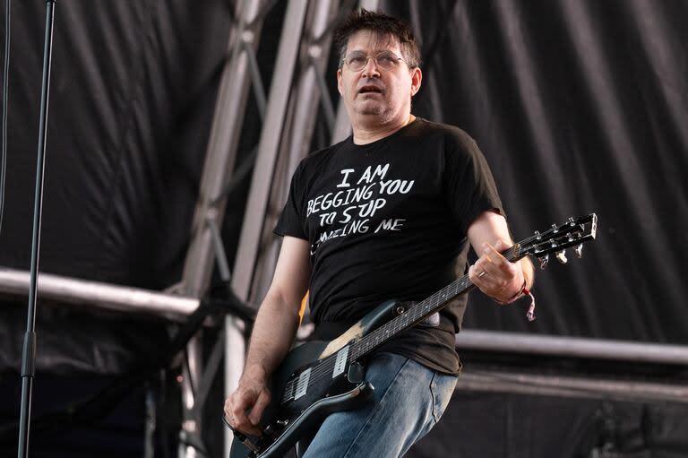 Steve Albini al frente de Shellac, en Primavera Sound Barcelona, en junio de 2022