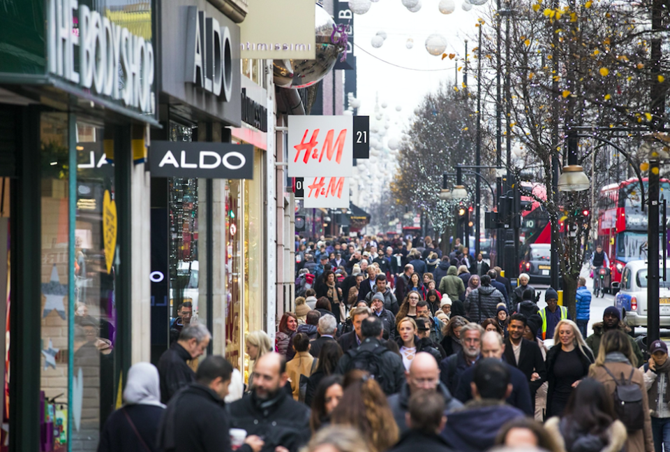 <em>Oxford Street is London’s busiest shopping street (Rex/stock photo)</em>