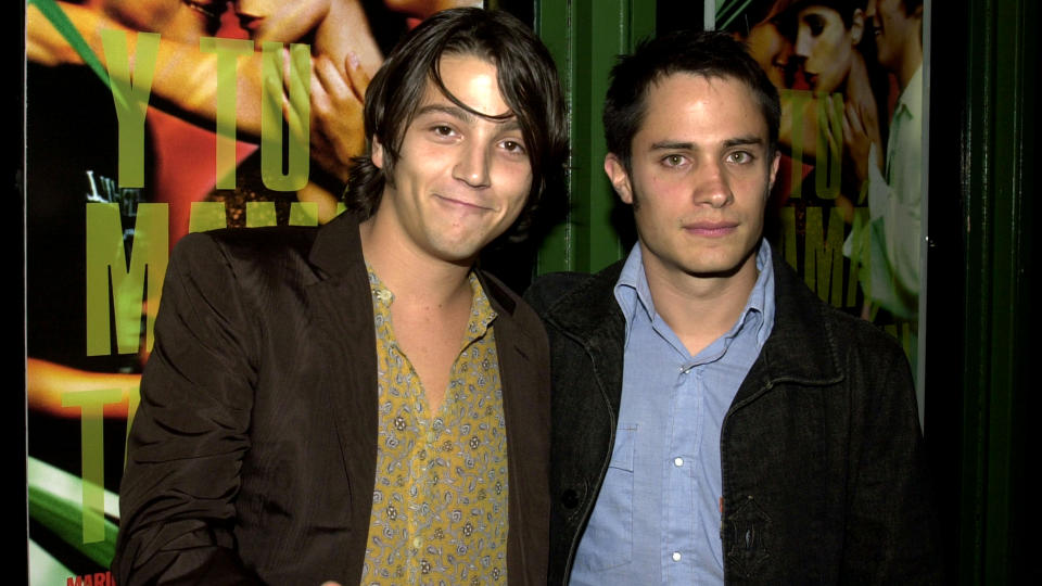 Diego Luna and Gael García Bernal at the premiere of “Y Tu Mamá También.” (Photo: Jean-Paul Aussenard/WireImage)