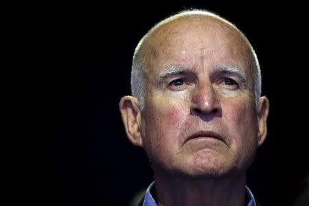 California Governor Edmund "Jerry" Brown attends a meeting during the World Climate Change Conference 2015 (COP21) at Le Bourget, near Paris, France, December 5, 2015. REUTERS/Stephane Mahe