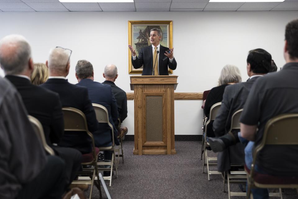 Community members and former prison inmates gather to attend a sacrament service of The Church of Jesus Christ of Latter-day Saints in West Valley City on Sunday, Jan. 28, 2024. | Marielle Scott, Deseret News
