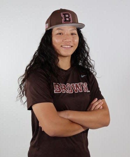 Olivia Pichardo became the first woman to be named to a Division I college baseball team at Brown University last fall.
