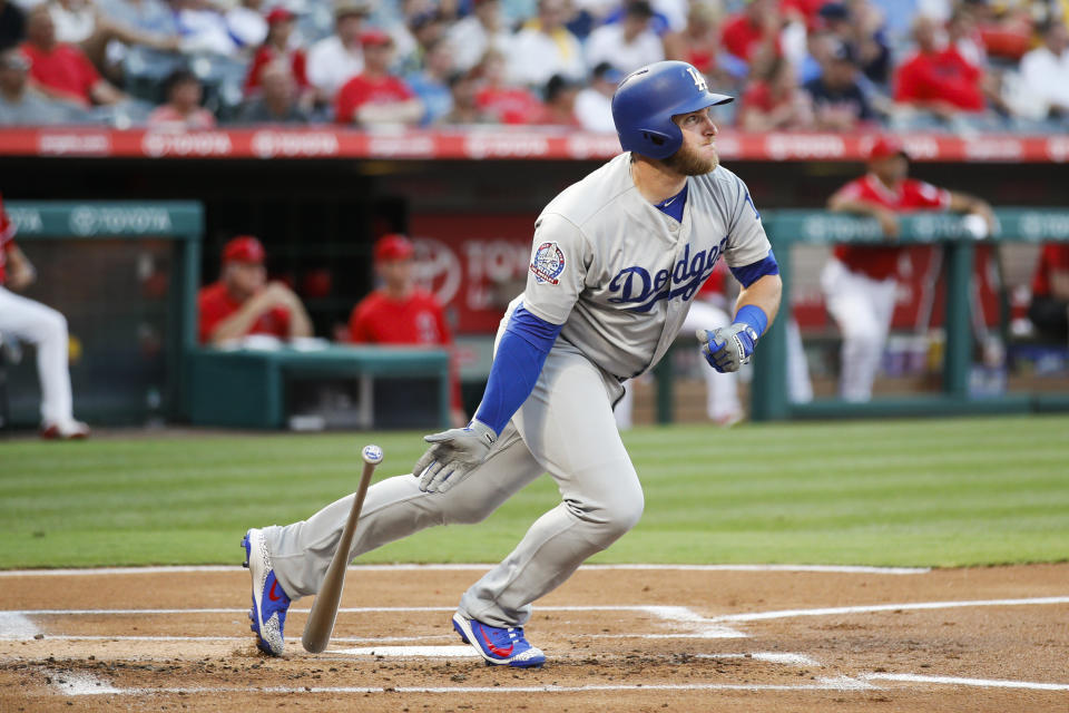 Max Muncy is a breakout hitter for the Los Angeles Dodgers this season and sits right in the middle of the team’s rebirth in the NL West. (AP Photo/Jae C. Hong)