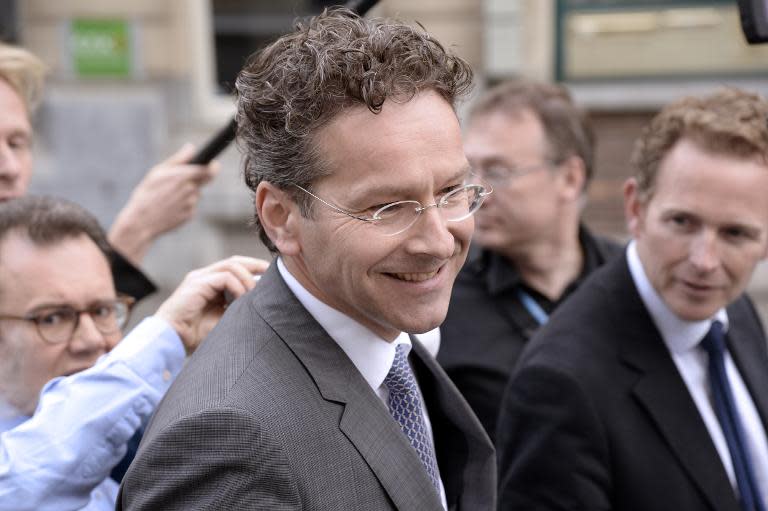 Eurogroup President and Dutch Finance Minister Jeroen Dijsselbloem arrives in Brussels on June 3, 2015