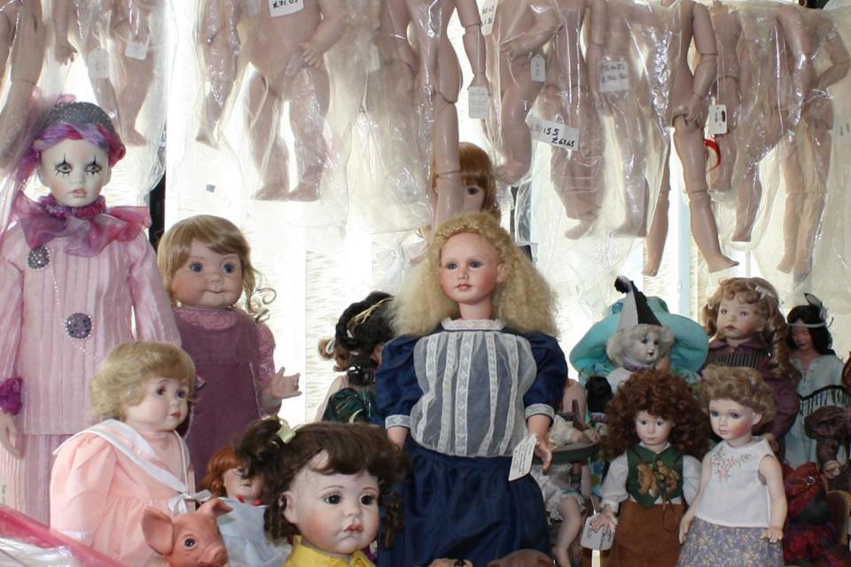 Mrs Edwards fixes all types of dolls and also makes some as well (Lesley Edwards)