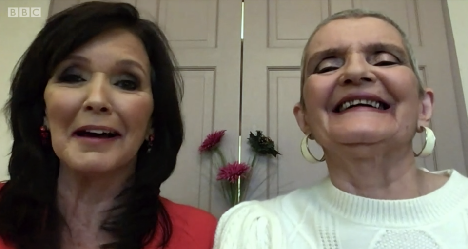 Anne Nolan appeared on Morning Live alongside sister Maureen. (BBC)