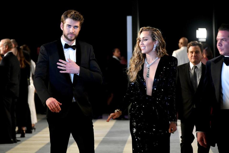 Liam Hemsworth and Miley Cyrus