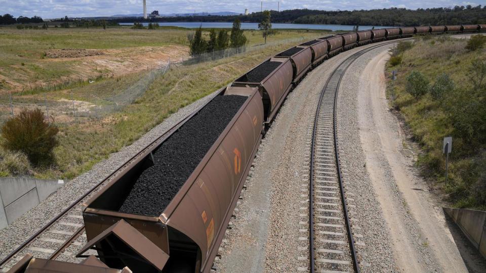 A coal train in the Hunter Valley.