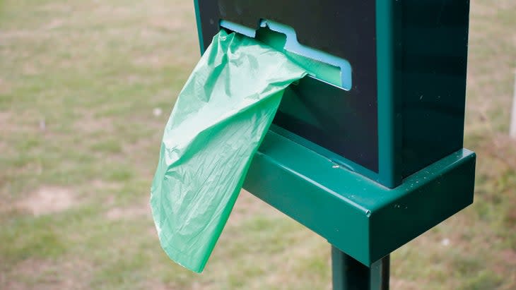 <span class="article__caption">In a pinch, you could always stuff a plastic dog poop bag down there. </span> (Photo: Getty Images)