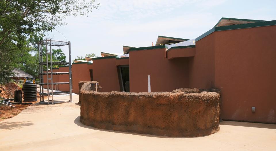 The old Pachyderm Building, which is being transformed into part of the new Expedition Africa exhibit at the Oklahoma City Zoo is pictured June 6.