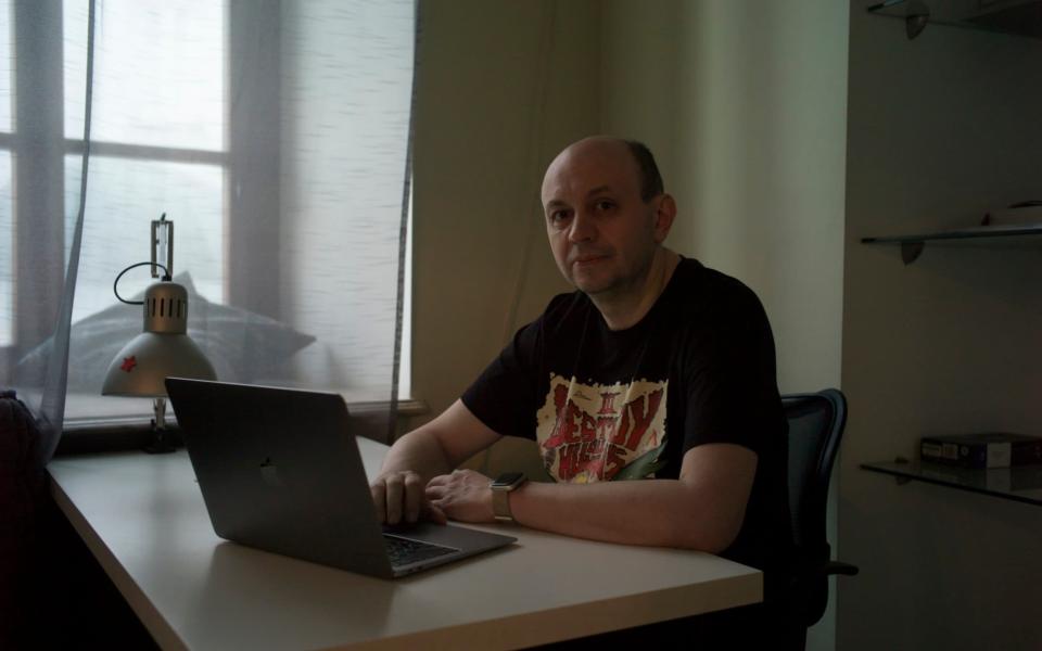 Sergei Smirnov, editor-in-chief of Media Zona, found himself in the news in February when he was sentenced to 25 days in custody over a tweet - Maria Turchenkova/The Telegraph