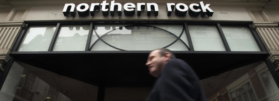 January 2009: A Northern Rock bank branch in London. Photo: Leon Neal/AFP/Getty Images