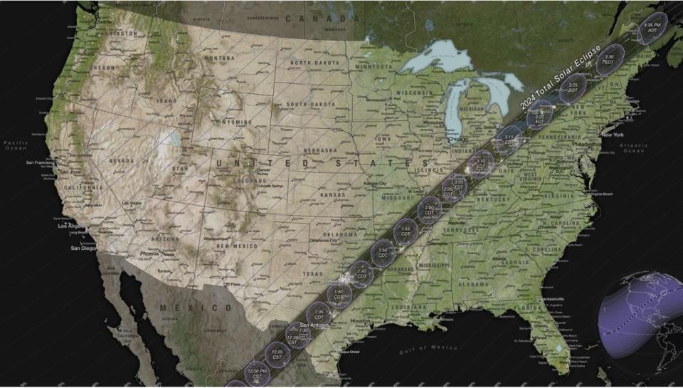 Eclipse solar 2024 los vehículos que no podrán circular en Texas el 8