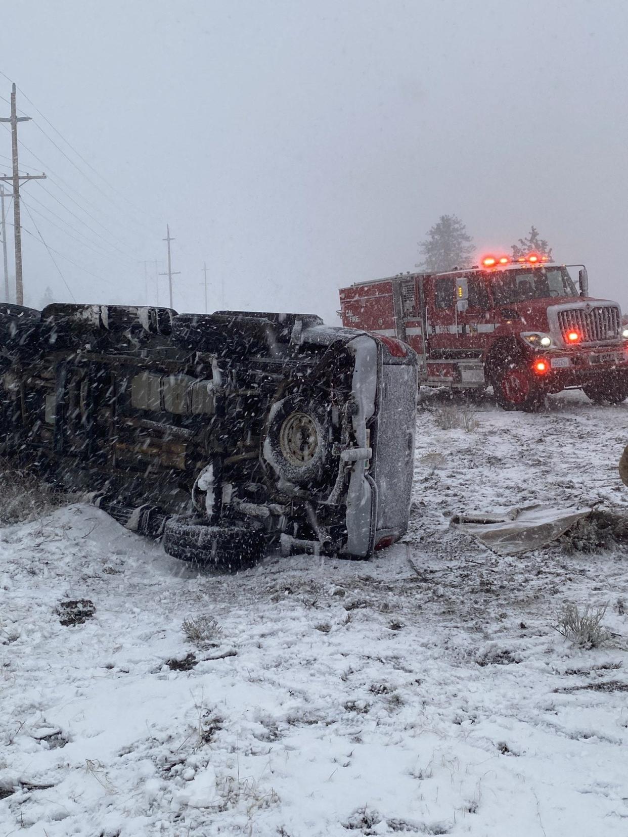 The California Department of Transportation closed parts of Interstate 5 and other North State highways on Tuesday, March 28, 2023. The agency reported multiple accidents including big rig spinouts on some North State roads.