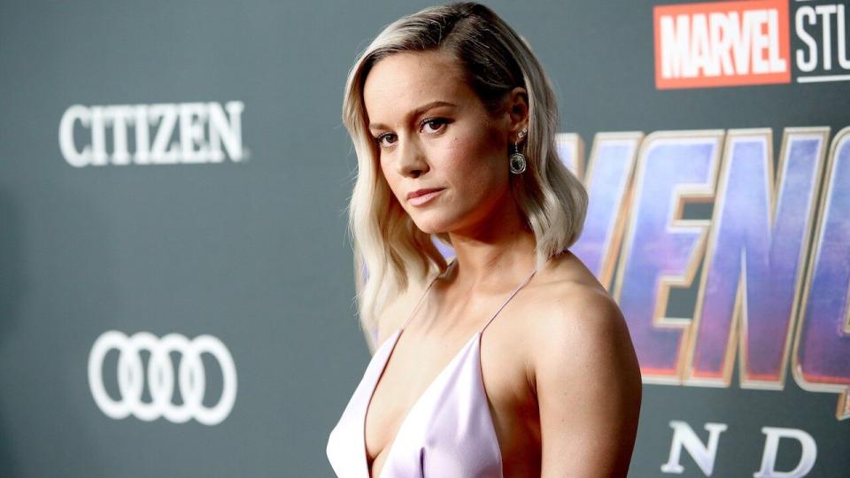 The 'Captain Marvel' actress had a steamy afternoon of grocery shopping with a handsome actor on Tuesday.