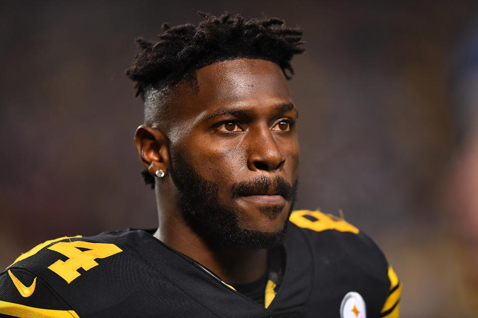 The Steelers are open to trading Antonio Brown, even to an AFC team, GM Kevin Colbert told reporters on Wednesday at the NFL scouting combine. (Getty Images)