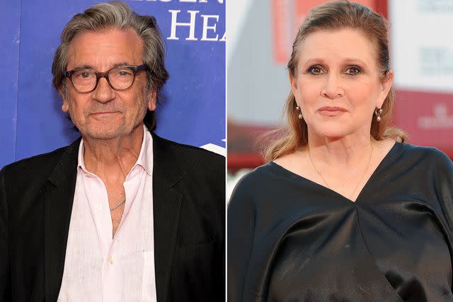 <p>Michael Tullberg/Getty Images; Stefania D'Alessandro/WireImage</p> Griffin Dunne and Carrie Fisher