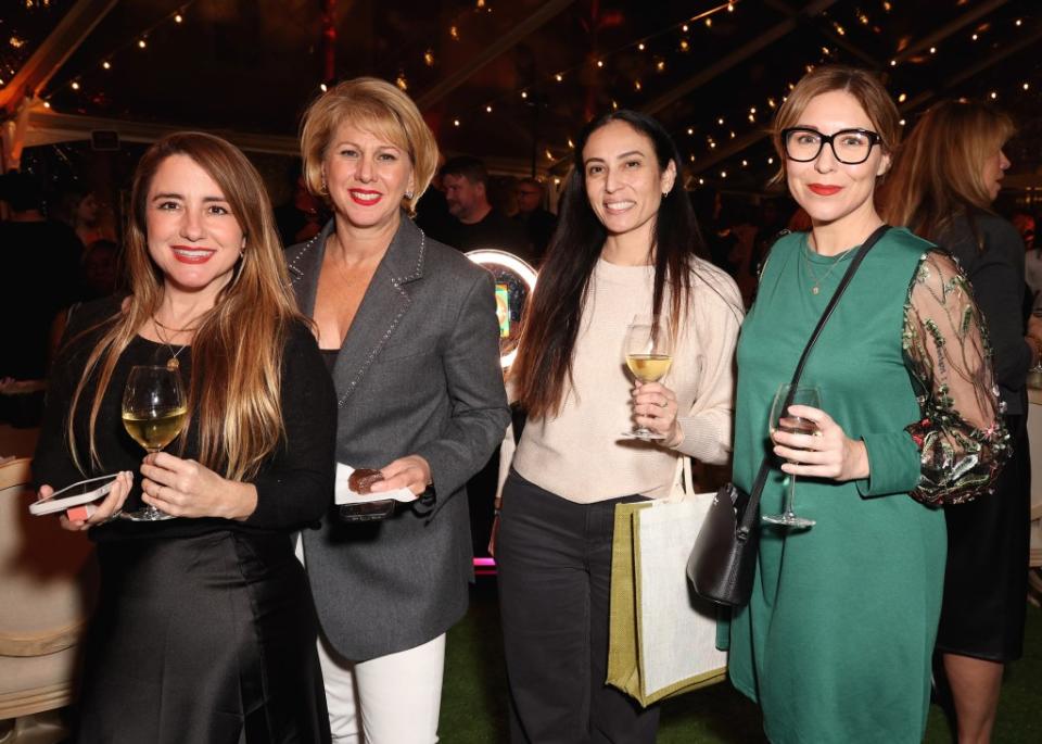 Shannon Watkins, Sharon Waxman, Diana Lozano and Tatiana Leiva at The Wrap's Power Women Summit, Maybourne Hotel, Beverly Hills, California on Dec 5, 2023.