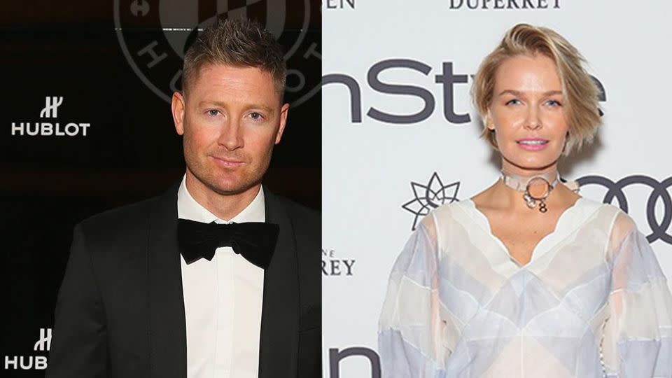 Michael Clarke has only just found out that ex Lara Bingle welcomed her second son a few weeks ago. Source: Getty