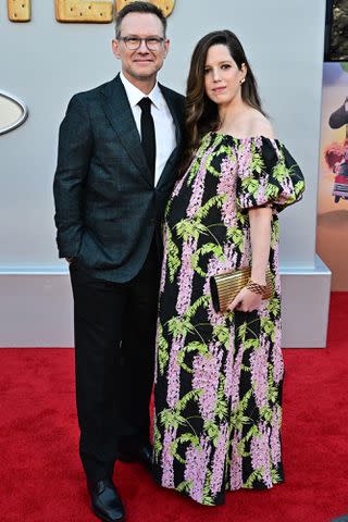 <p>FREDERIC J. BROWN/AFP via Getty</p> Christian Slater and his wife, Brittany Lopez