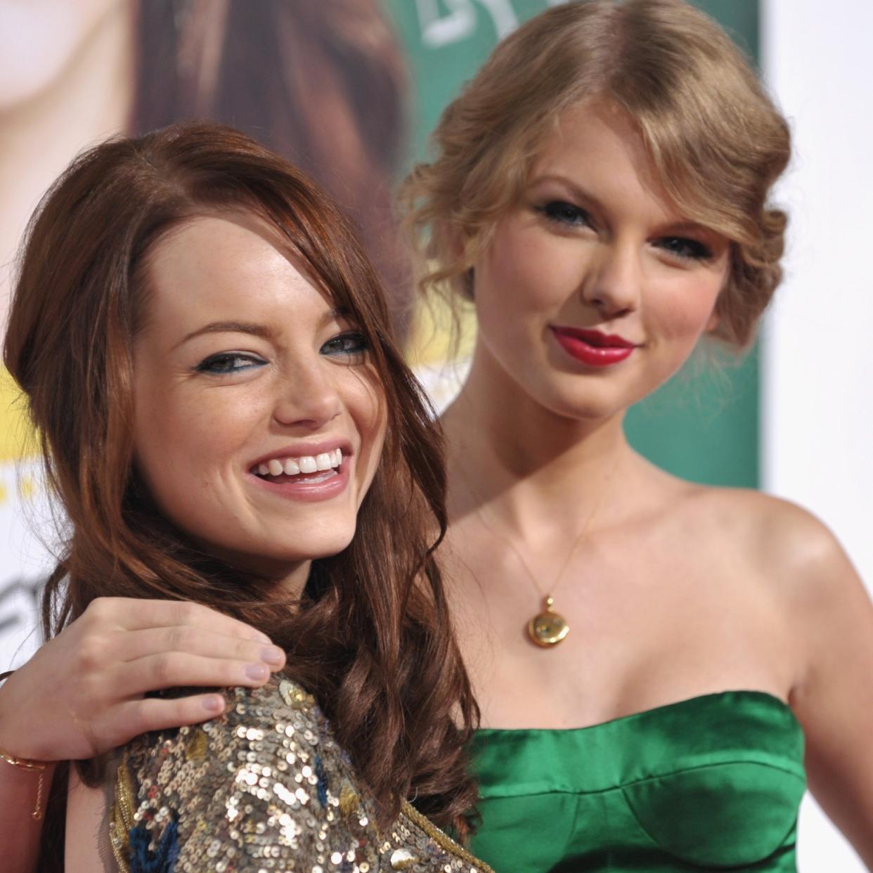  Taylor Swift and Emma Stone. 