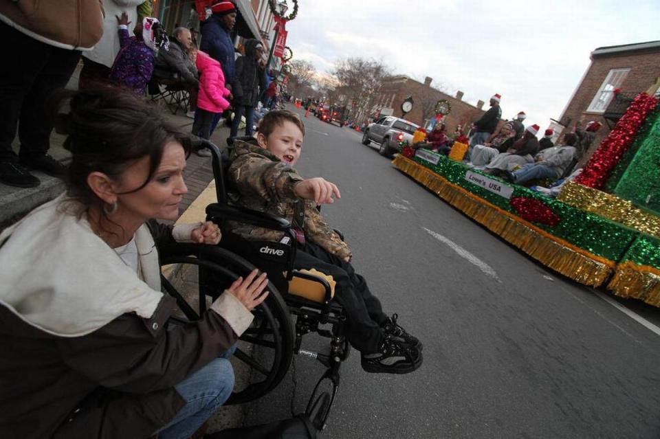 The York Christmas parade was held downtown Wednesday.